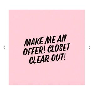 CLOSET CLEAR OUT SALE !!!!
